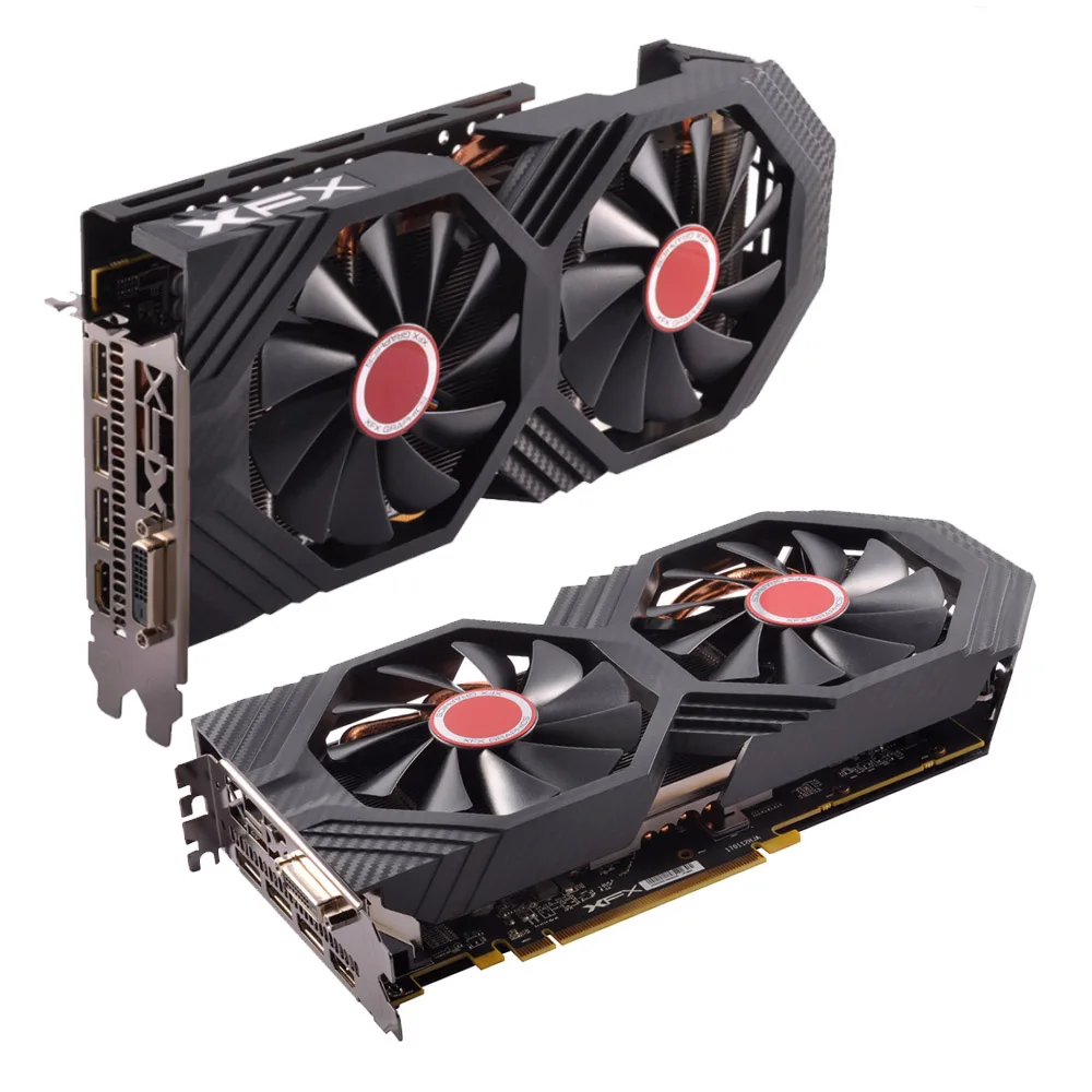 

Бывшая в употреблении видеокарта XFX RX 590 580 8 Гб GPU Radeon 8 Гб Black Wolf AMD видеокарта для настольного ПК экран компьютера 30 + Hashrate
