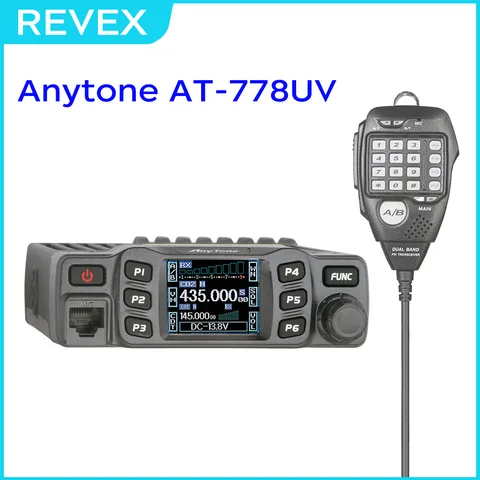 Рация AnyTone AT-779UV VHF 144-146 UHF 430-440 МГц, мини-Мобильная радиостанция, двухдиапазонный приемопередатчик, Любительское радио