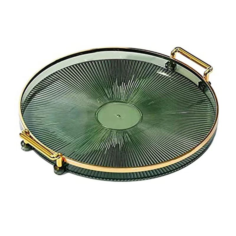 

Luxury Serving Tray,With Handles Cosmetic Perfume Makeup Display Multifunction Decorative Decorative Tray,Jewelry Tray