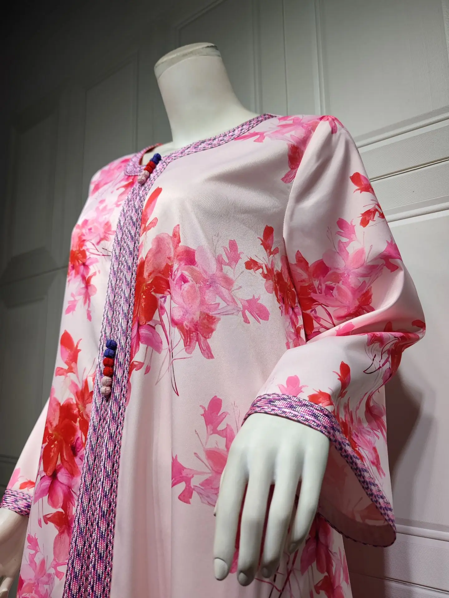 Jalabiya Abaya Dubai Print Muslim Fashion Hijab Dress Summer Loose Abayas African Dresses for Women Islam Modest Moroccan Kaftan