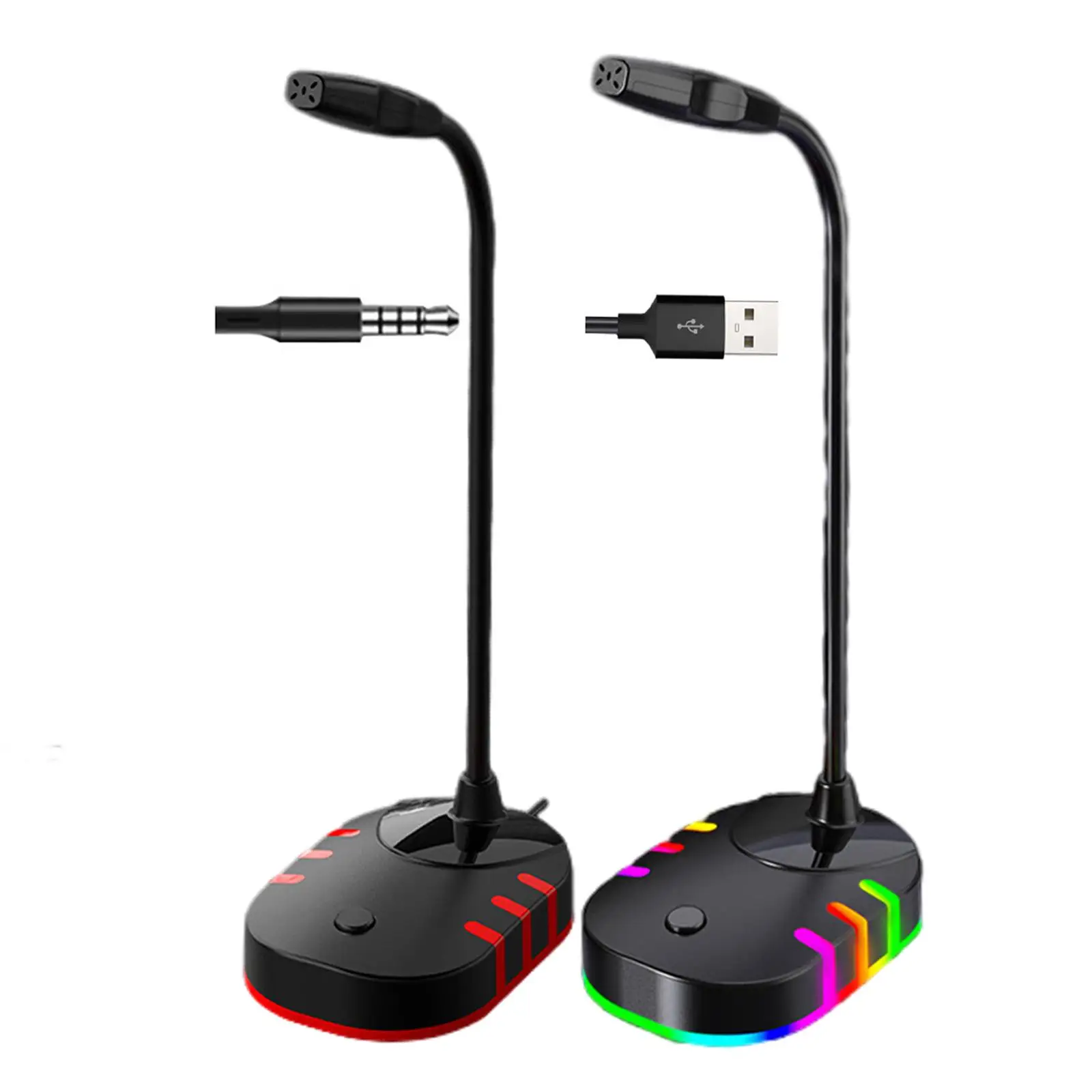 

Stand Gaming Microphone RGB Light-Emitting Home Recording for PC Laptop