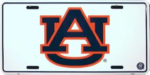 

Hangtime Auburn (логотип AU) рельефная металлическая автобирка