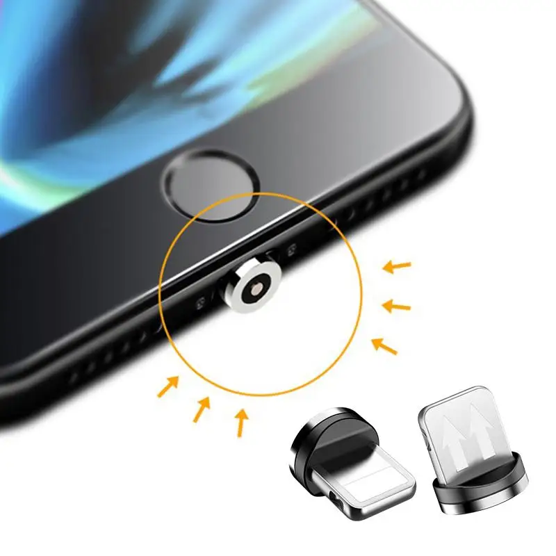 510pcs 360 rotation magnetic tips for mobile phone replacement parts easy operate durable converter charging cable adapter free global shipping