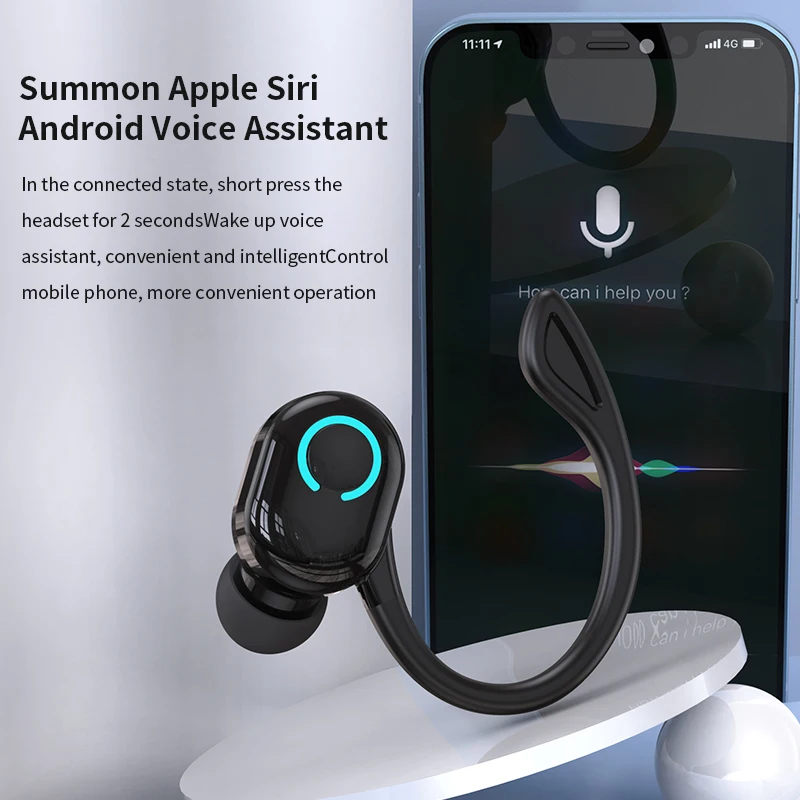 Bluetooth 5.2 Wireless Headsets Earbuds Sport In-ear with Mic Mini Handsfree Earphones 24Hrs Headphones for iPhone xiaomi - купить по