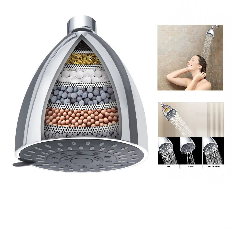 

5-Function Detachable Shower With Filter Cartridge, Replaceable Shower, Multi-Layer Water Purifier, Purifier