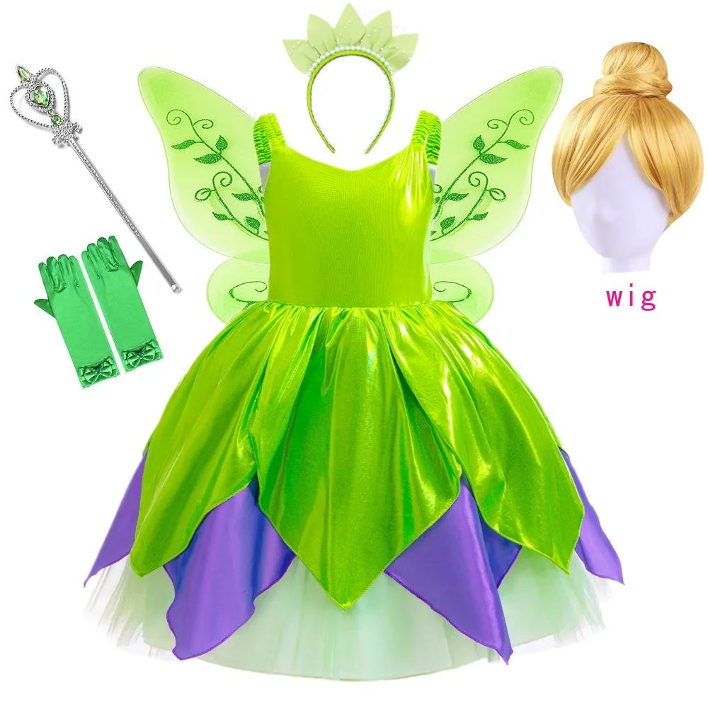 Косплей для девочек платье феи с цветочным принтом детский костюм принцессы