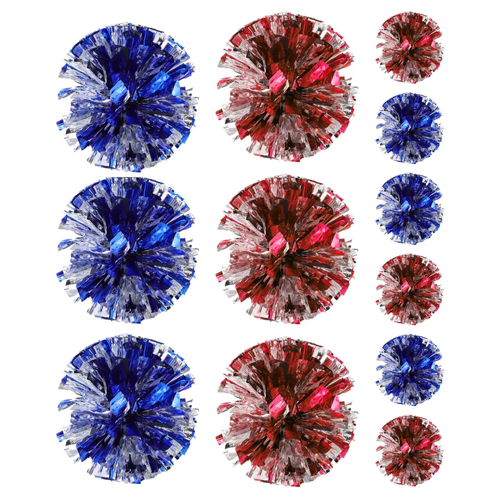 

12 Pcs Cheerleading Bouquet Pom Poms Sports Meeting Prop Ballpit Balls Compact Cheering Props Gold Foil Unique