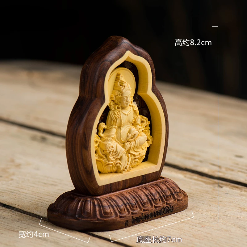 Автомобильные аксессуары деревянные украшения Будды тибетские желтые для