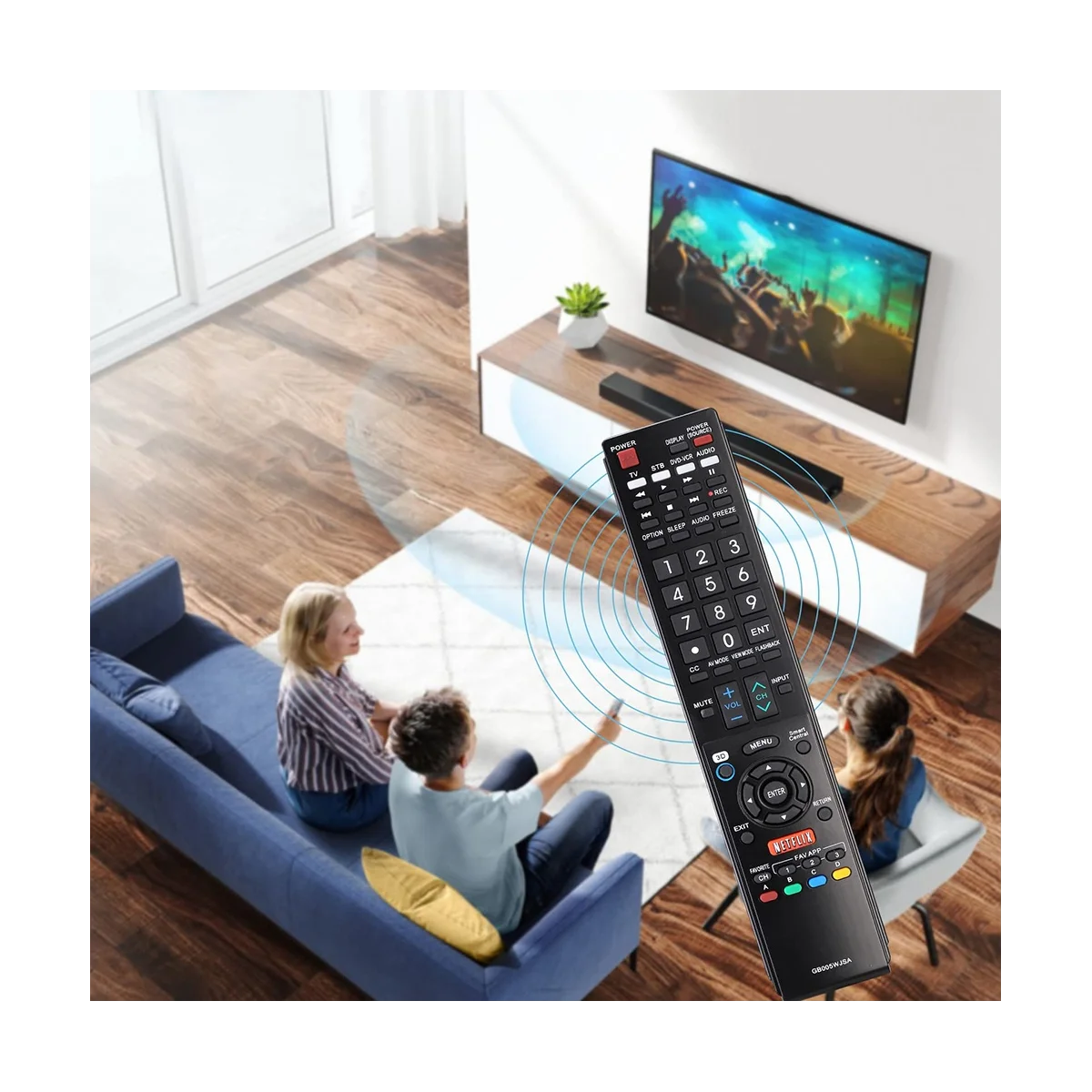 

GB005WJSA Universal Replace Remote Control for Sharp AQUOS Smart TV GB004WJSA GB005WJSA GA890WJSA GB105WJSA GA935WJSAE