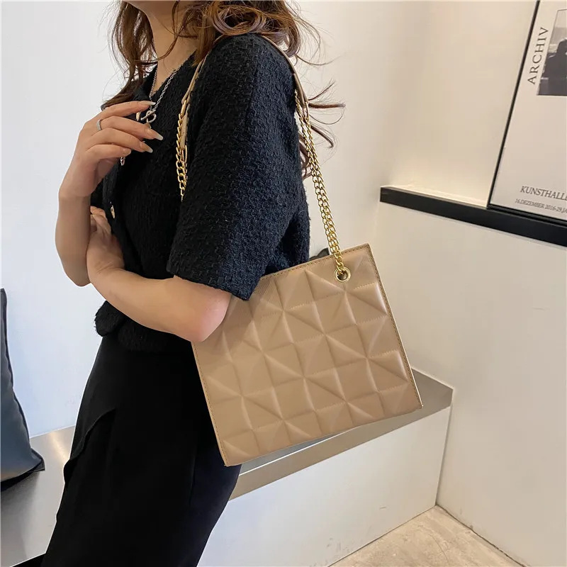 

Simple Fashion Crossbody Bags for Women New Designer Texture Chain Messenger Bag Handbags Female Casual Luxury Shoulder Bag