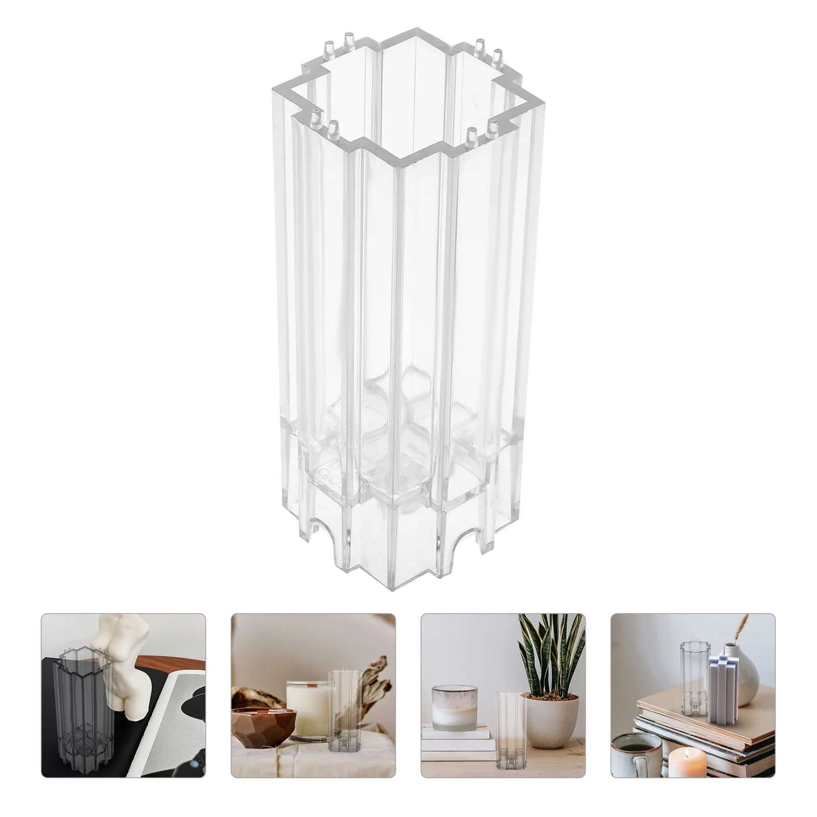 

DIY Acrylic Resin Jewelry Molds Acrylic Soap Jewelry Resin Molds Pillar Mold Wedding Scented Mould Wax Melt Moulds