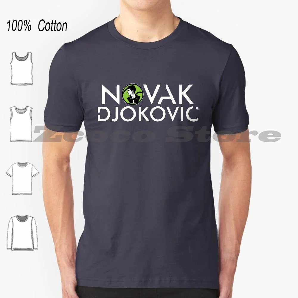 Novak T Shirt 100% Cotton Comfortable High-Quality Tennis Pro Player World Number 1 Grand Bring The