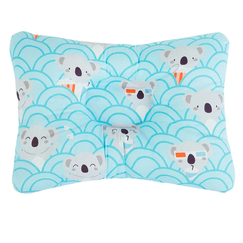 Детская подушка для стайлинга Противоударная хлопковая дышащая с мультяшным