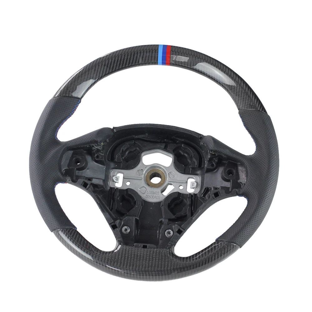 

F30 High Setting Version Style Carbon Fiber With Black Perforated Leather Customized Steering Wheel For BMW 3 Series F30