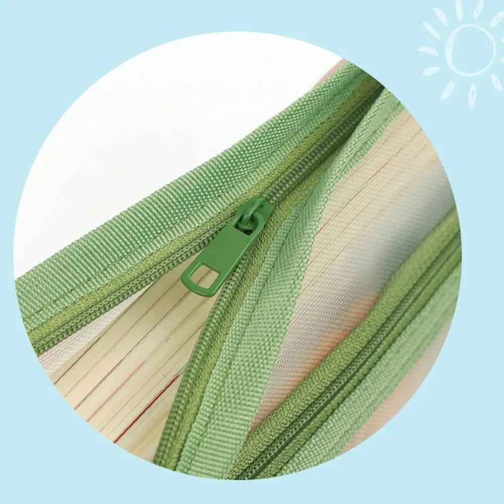 Прозрачная сетчатая сумка для хранения домашних заданий двухслойная большой