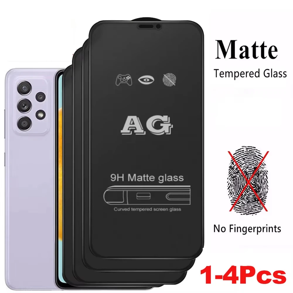 1-4 шт. 9H матовое защитное стекло для экрана XiaoMi Mi 12 Lite 11 10 10T 5G Poco X6 Pro X5 X4 X3 M4 M3 M2 F5 F4 F3