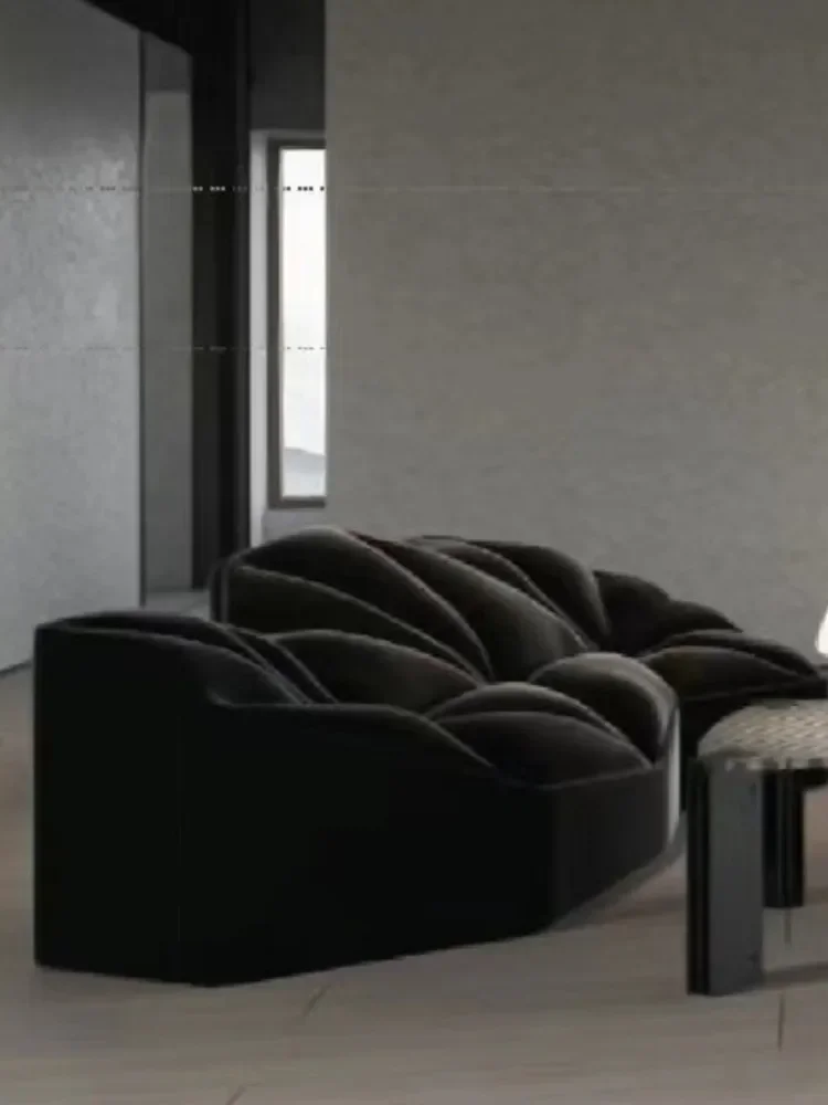 Креативный стиль Black Valley Line 3D Трехмерный диван Большой и маленький квартирный