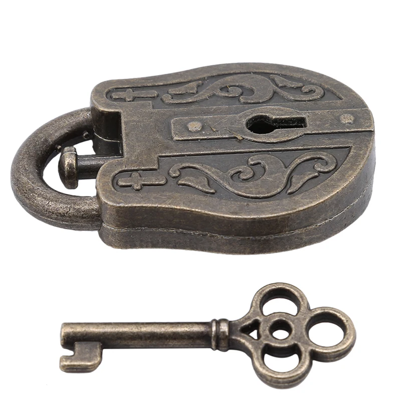 

Vintage Metal Cast God Lock Key Puzzle For Children Toy IQ EQ Mind Brain Teaser Soup Toys Gift Intellectual Educational Children