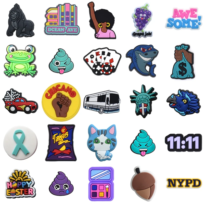 

Gifts Men Girl Women Charm Wholesale Bulk Shoes Accessories Shoe Charms Decorations for Crocs Boy Kids Set Jeans Packs Para Pins