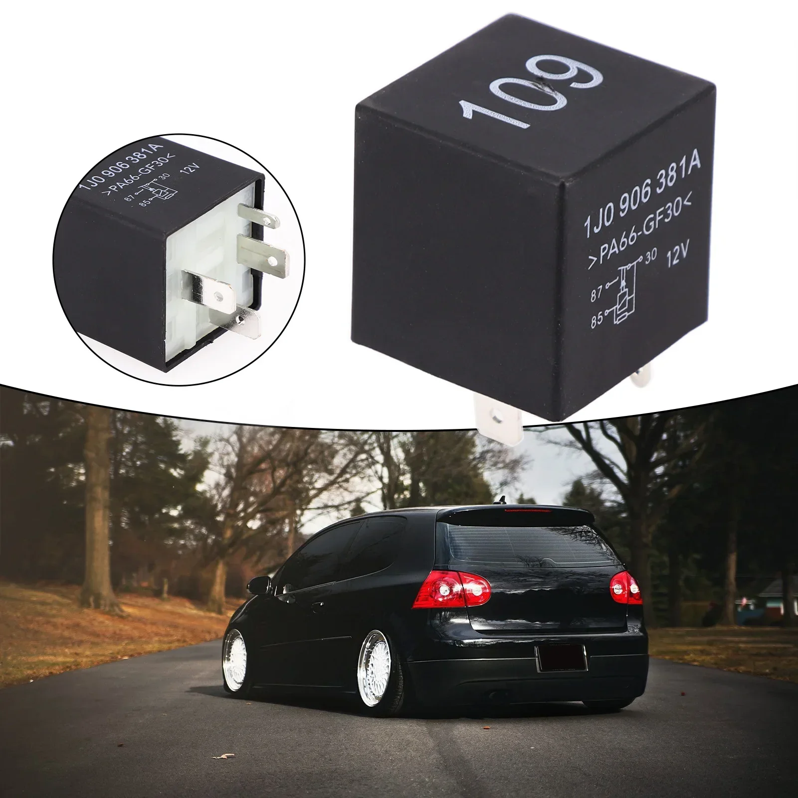 Простая установка ЭБУ Реле топливного насоса Блок питания двигателя 4-контактный