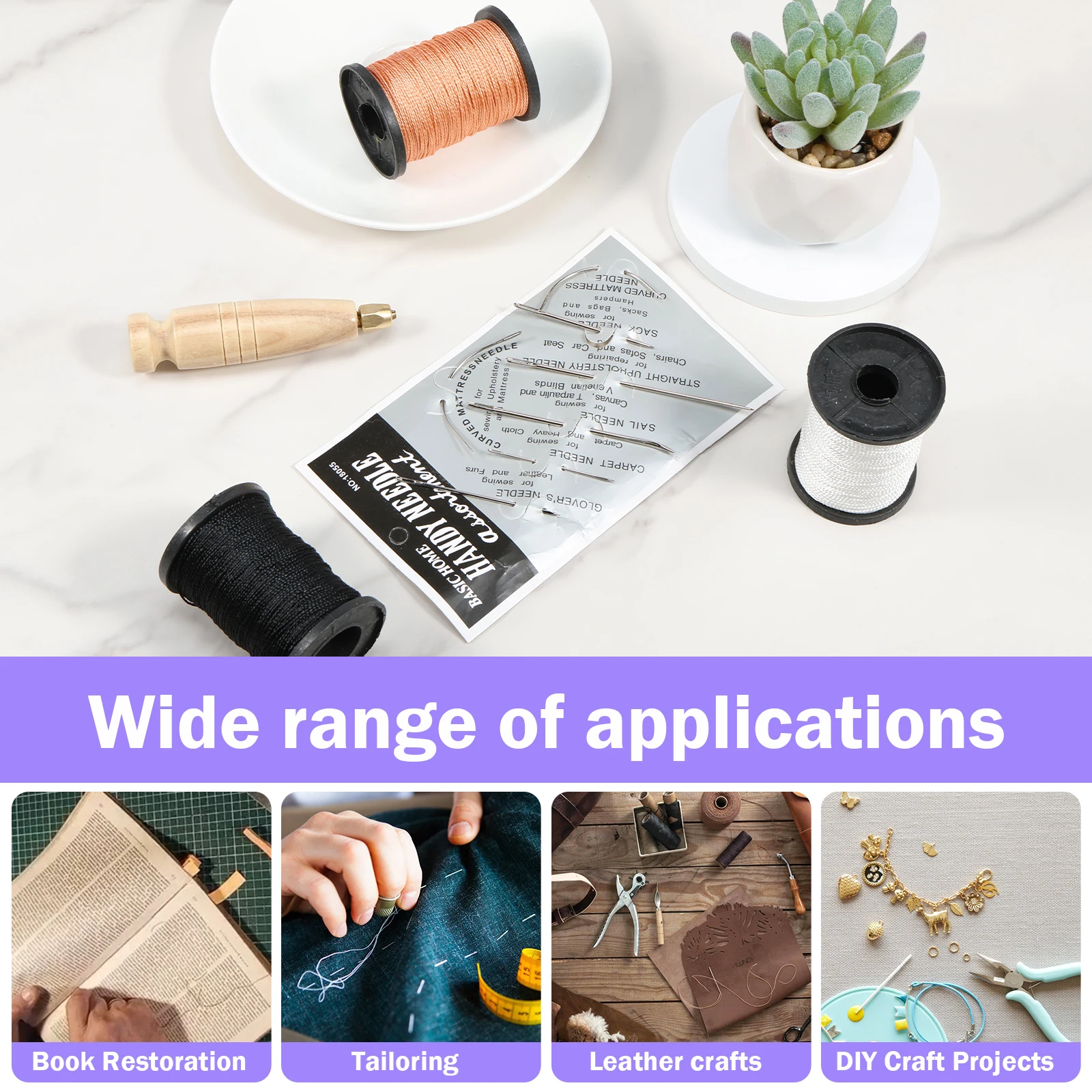 Аксессуары для ремонта и шитья кожаных сумок 80 ярдов