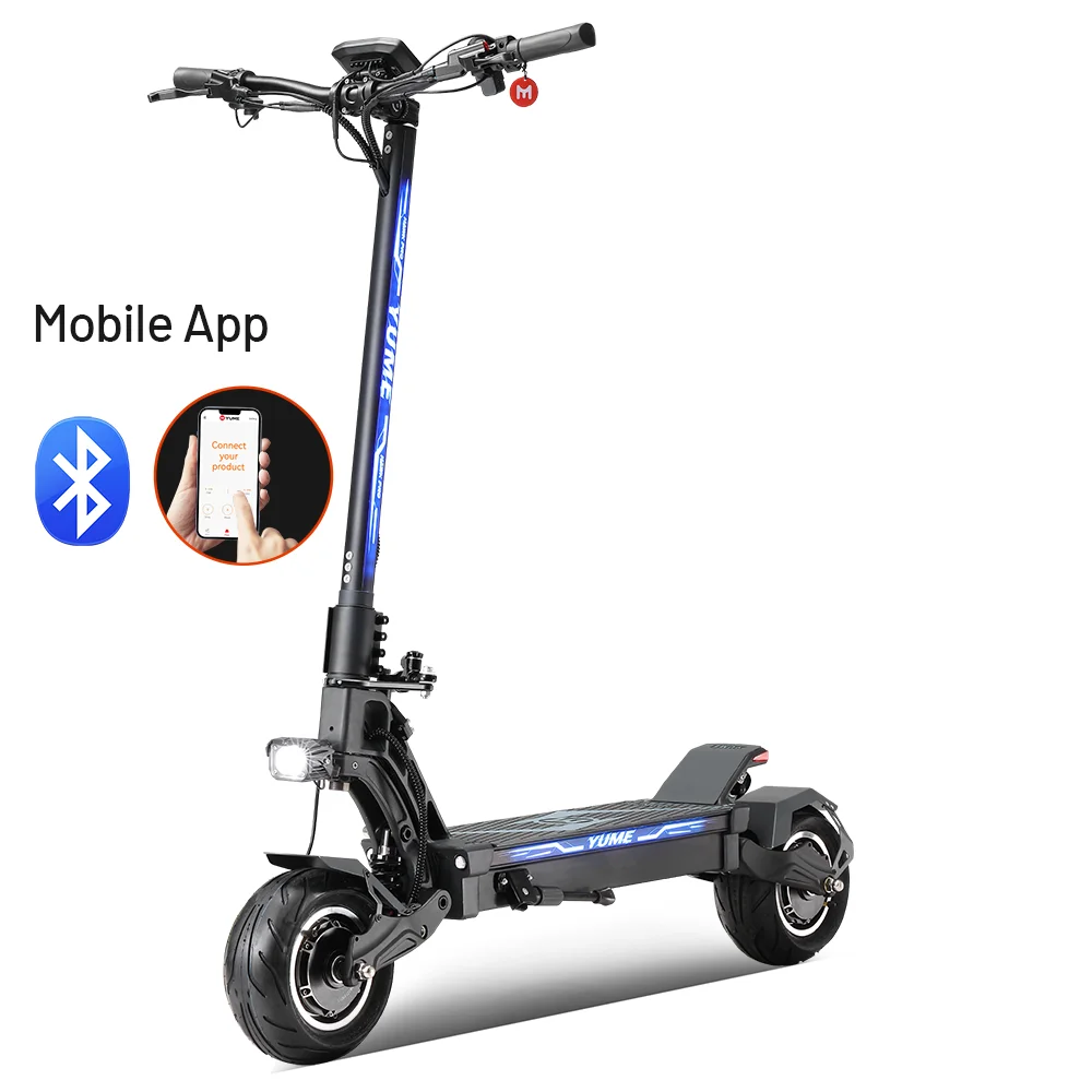 YUME HAWK Pro New cheap model 10*4.5 inch big wheel trotinette electrique E Scooter long rang electric scooters for adults