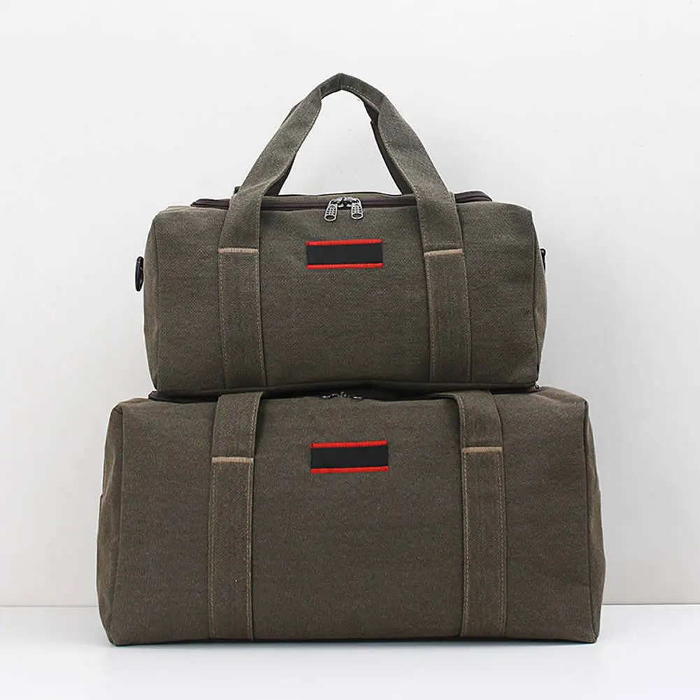 

Холщовые дорожные сумки для мужчин и женщин, вместительный чемодан для ручной клади, дорожная сумка на большие расстояния, мешок для хранен...