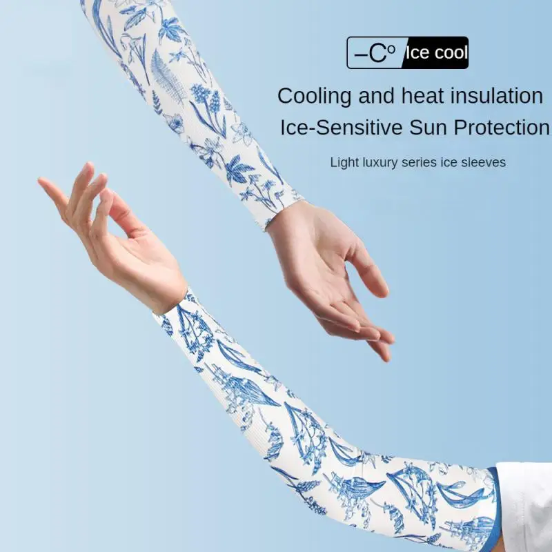 

Женский дышащий чехол на руку, цветной солнцезащитный охлаждающий чехол с УФ-защитой, летний рукав для защиты от льда, для занятий на открытом воздухе, велоспорта, походов