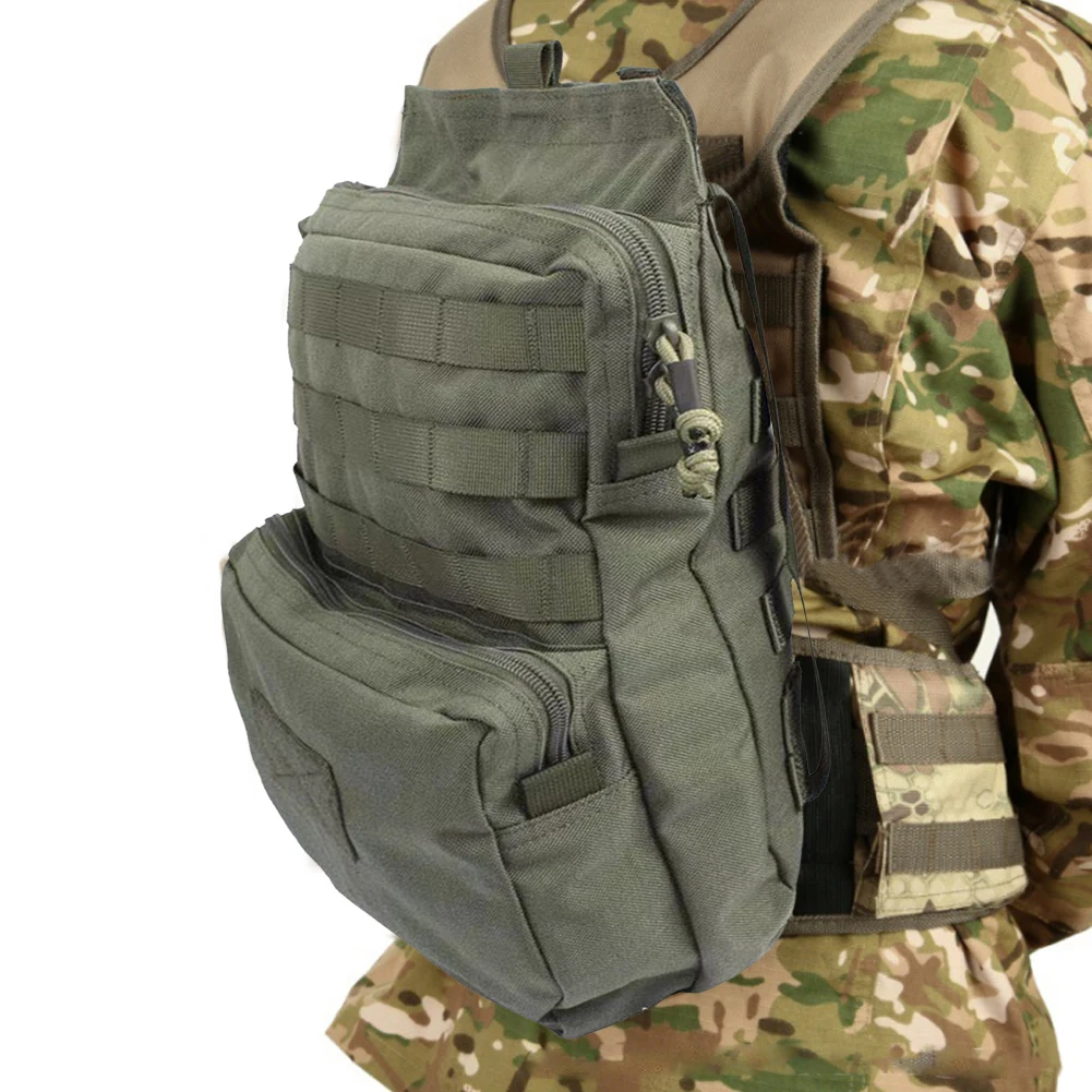 

Combat Hydration Pouch 1000D Nylon Oxford Water Bladder Carrier Pack Waterproof for Hiking Camping for Hunting Backpacking