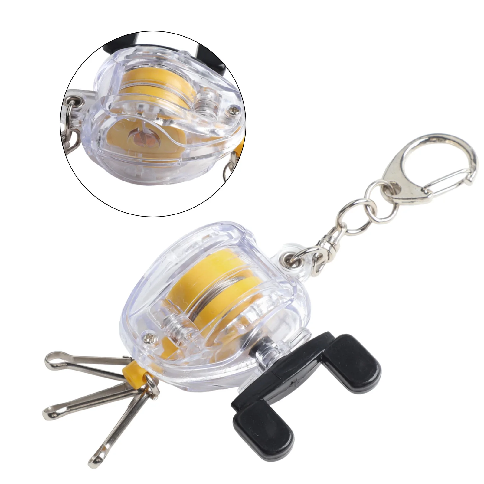 Портативный ретрактор для ловли нахлыстом катушка ремешка металлический крючок