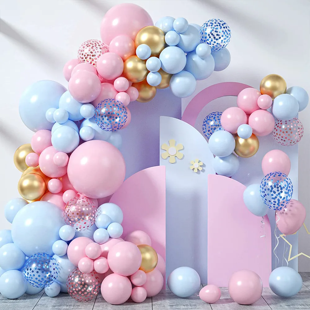 

101/106/109PCS Balloons Pink Blue Multi-color Balloon chain Birthday Party Decoration Balloon set Arrangement