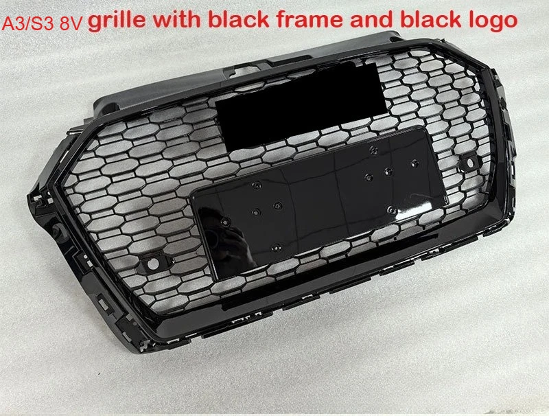 

Для Audi A3/S3 8V 2017-2019: Передняя решетка бампера, гоночная решетка-соты, автозапчасти, сетка для капота, элементы обвеса кузова