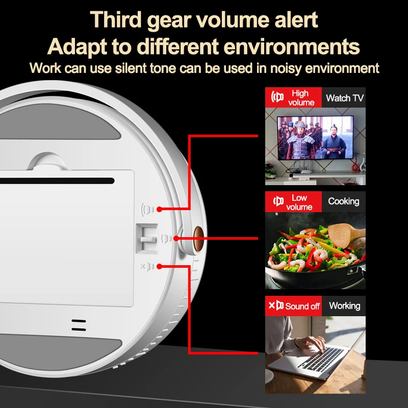 Магнитный Кухонный Таймер NOKLEAD Цифровой Ручной Счетчик Вращающийся Механический