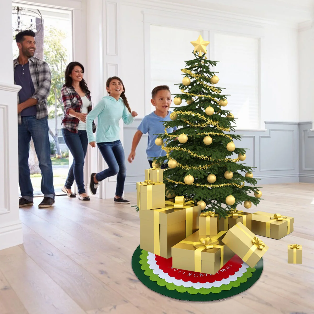 

Фартук для юбки в виде рождественской елки