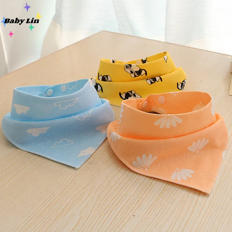 

Cotton Triangle Bandana Bib Baby Feeding Infant Burp Cloths Cartoon Saliva Towel Baby Eating Accessory Baby Stuff 2023 New