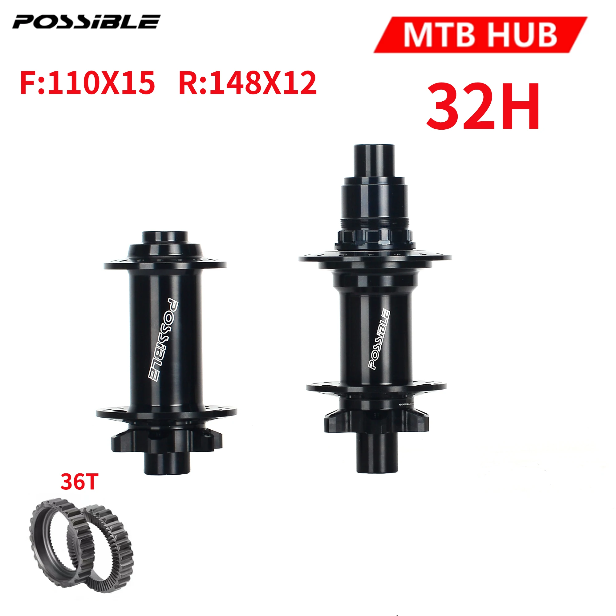 

Тормоз велосипедный с храповым механизмом, 32 отверстия, 110X15 148X12 XD