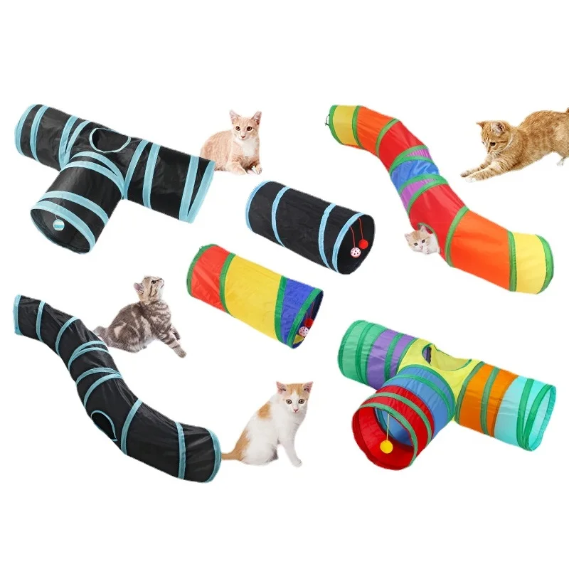 

Складная игрушка для кошек, Интерактивная Веселая игрушка для тренировки кошек, домашних животных