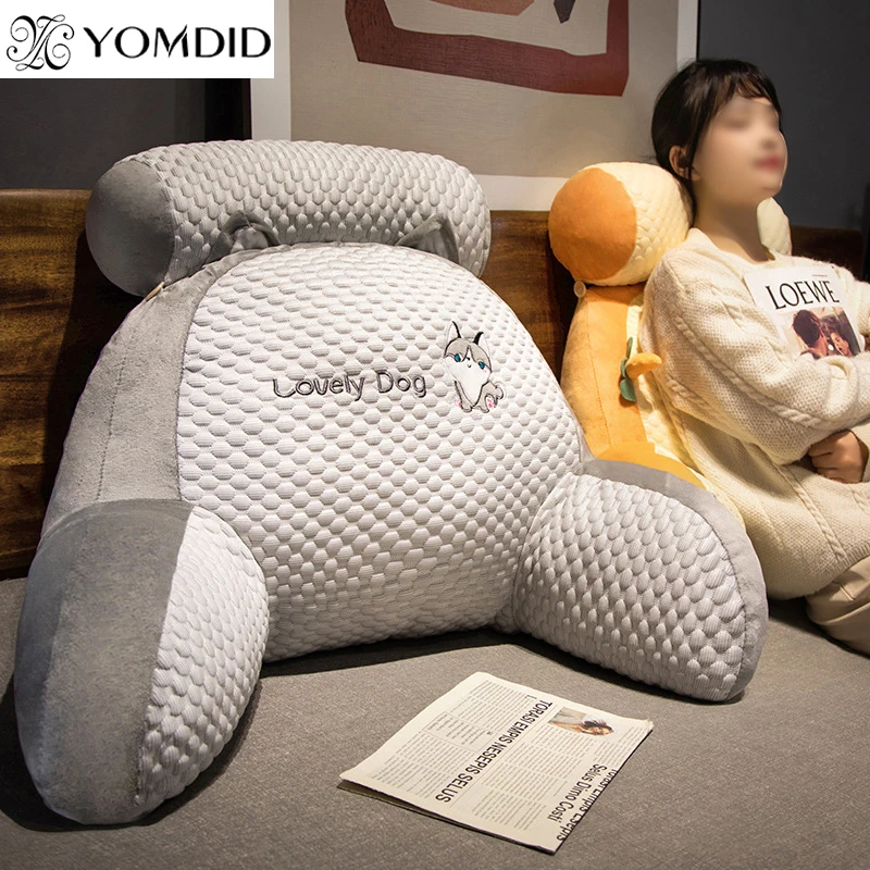 Bed Lumbar Support Cushions Backrest With Headrest