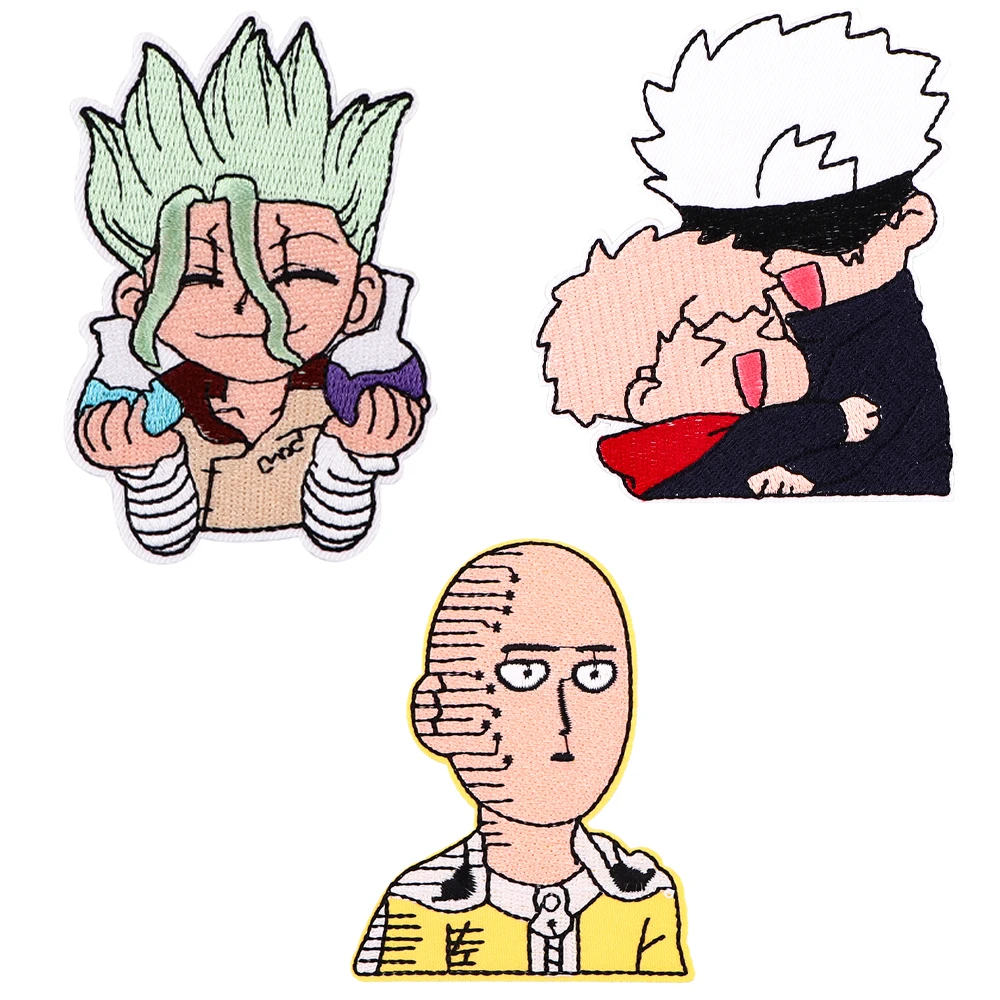 

Jujutsu Kaisen Japanese Anime Embroidered Patch for Clothing DIY Badges Decorative New Fashion Accessories Wholesale