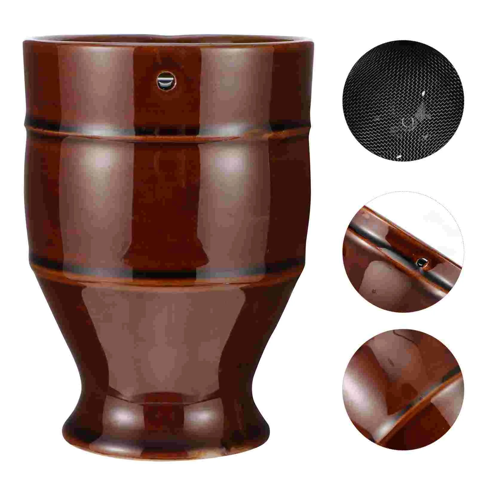 

Ceramic Moxibustion Pot Household Moxa Burner Portable Scraping Cup Body Care