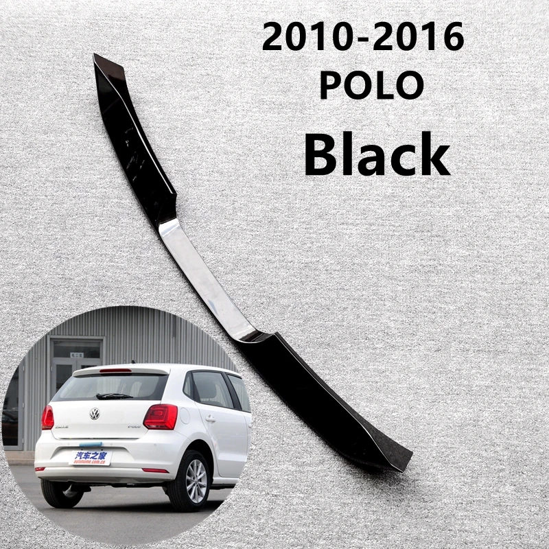 

Спойлер для модификации GTI внешний вид для VW Volkswagen POLO спойлер 2010-2020 polo черный спойлер
