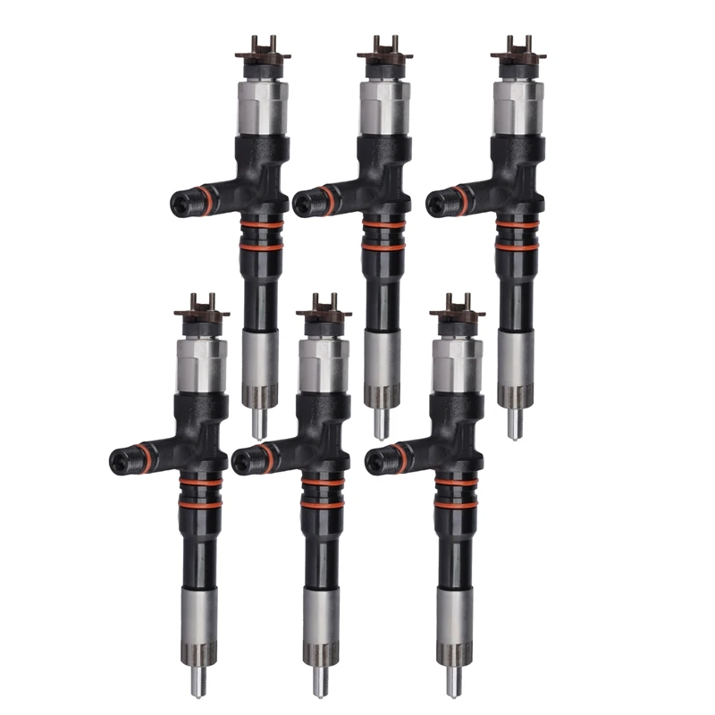 

6PCS New Car Diesel Common Rail Injector 095000-6280 / 6219-11-3100 For Komatsu SAA6D170 PC400-8 WA900-3 730E Engine