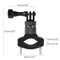 aluminum bike bicycle handlebar mount for gopro hero 10987654 session akaso campark and other action cameras