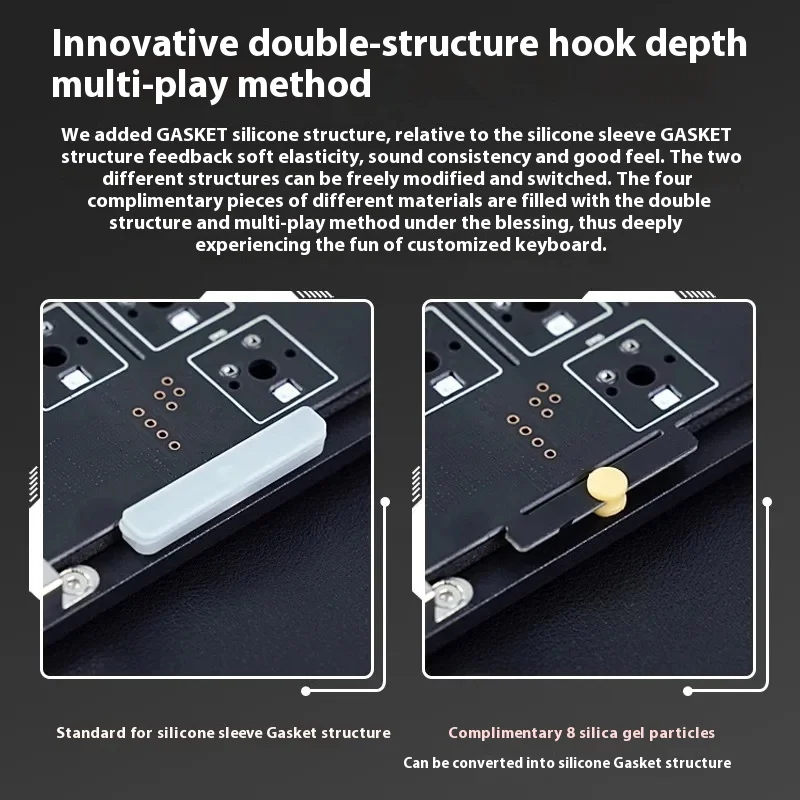 Механические геймерские клавиатуры PMO WAVE75 3 режима 2 4G беспроводная