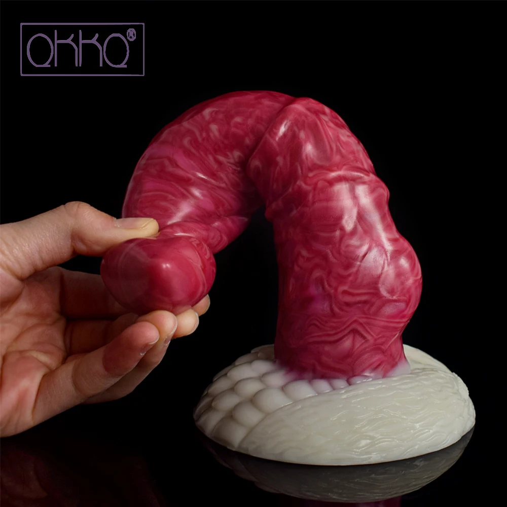

QKKQ New Arrival Hellfire Anal Sex Toys Butt Animal Fantasy Dildo Massage for Women Man Masturbator with Suction Cup Big Dick