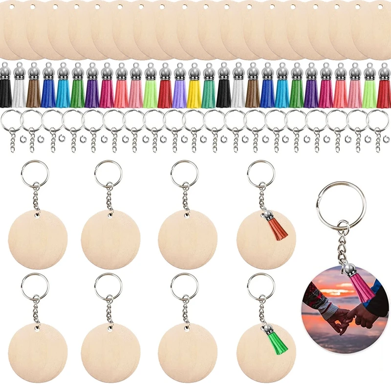

Round Blank Wooden Key Chain Rectangle Key Chain Tags Personalized Key Chains