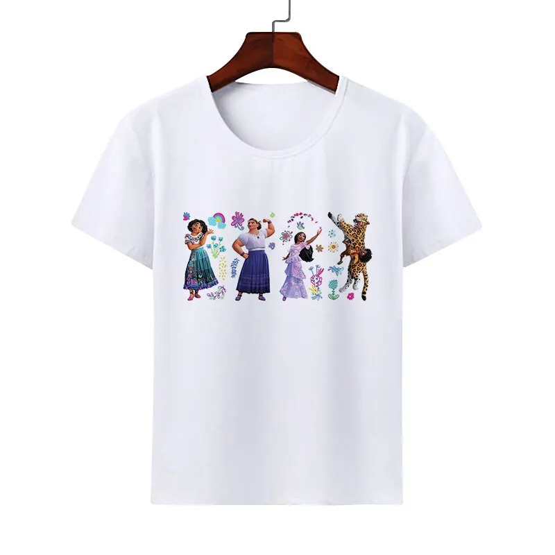 

Disney Encanto Print T-shirt Suit for Cosplay Isabela Mirabel Carnival Birthday Party Christmas Comfortable Clothes