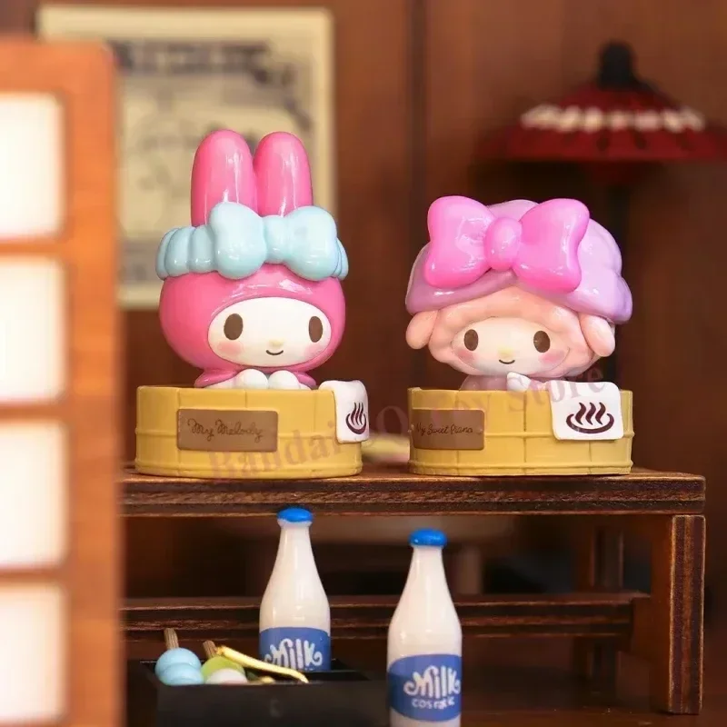 Sanrio Cinnamoroll Горячая Весенняя серия Женская фигурка Kuromi почтовый помпон пурин