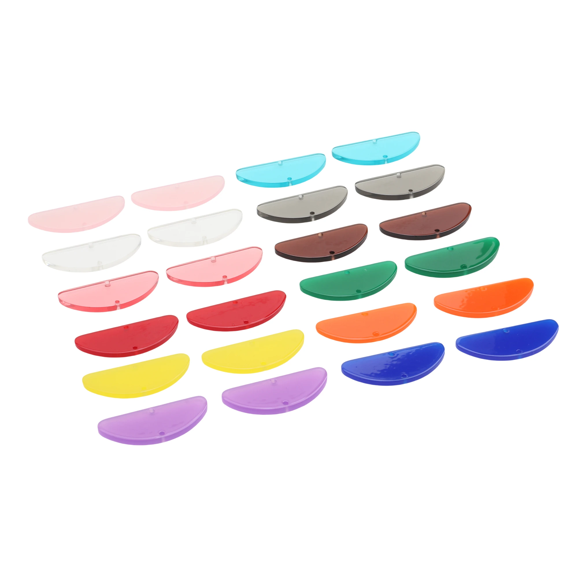 12 шт. акриловые полукруглые соединители ярких цветов детали для сережек