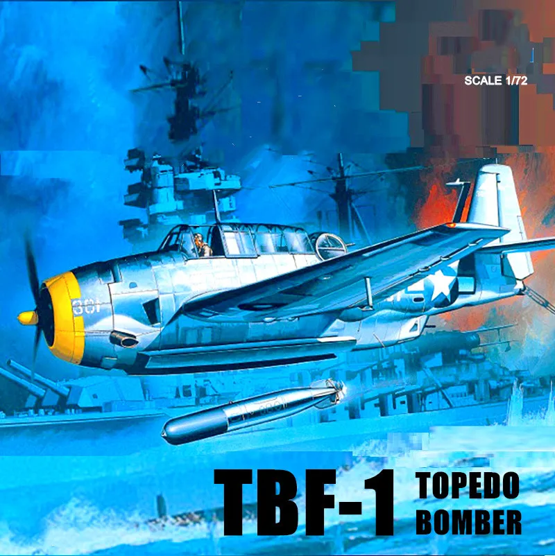 

NX 1/72 TBF-1 Avenger Torpedo Bomber Model Resin Model Kit Resin Military Model Assembled Model